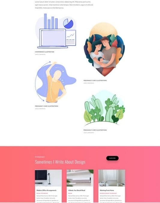 Graphic Illustrator Landing Page